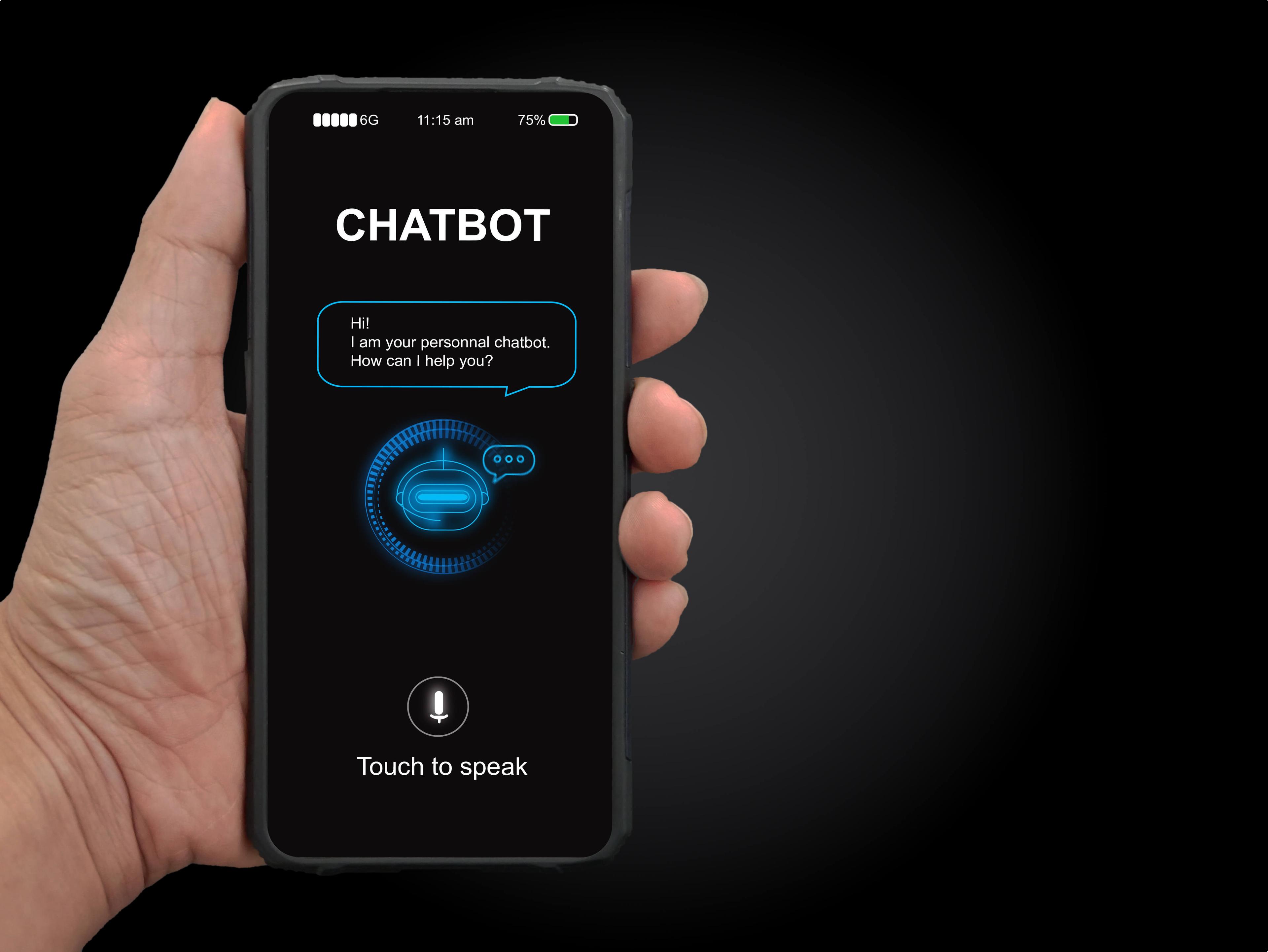 Chatbot assistant on mobile application